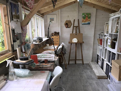 Margaret's Studio in Suffolk © Margaret Parsons Ceramics